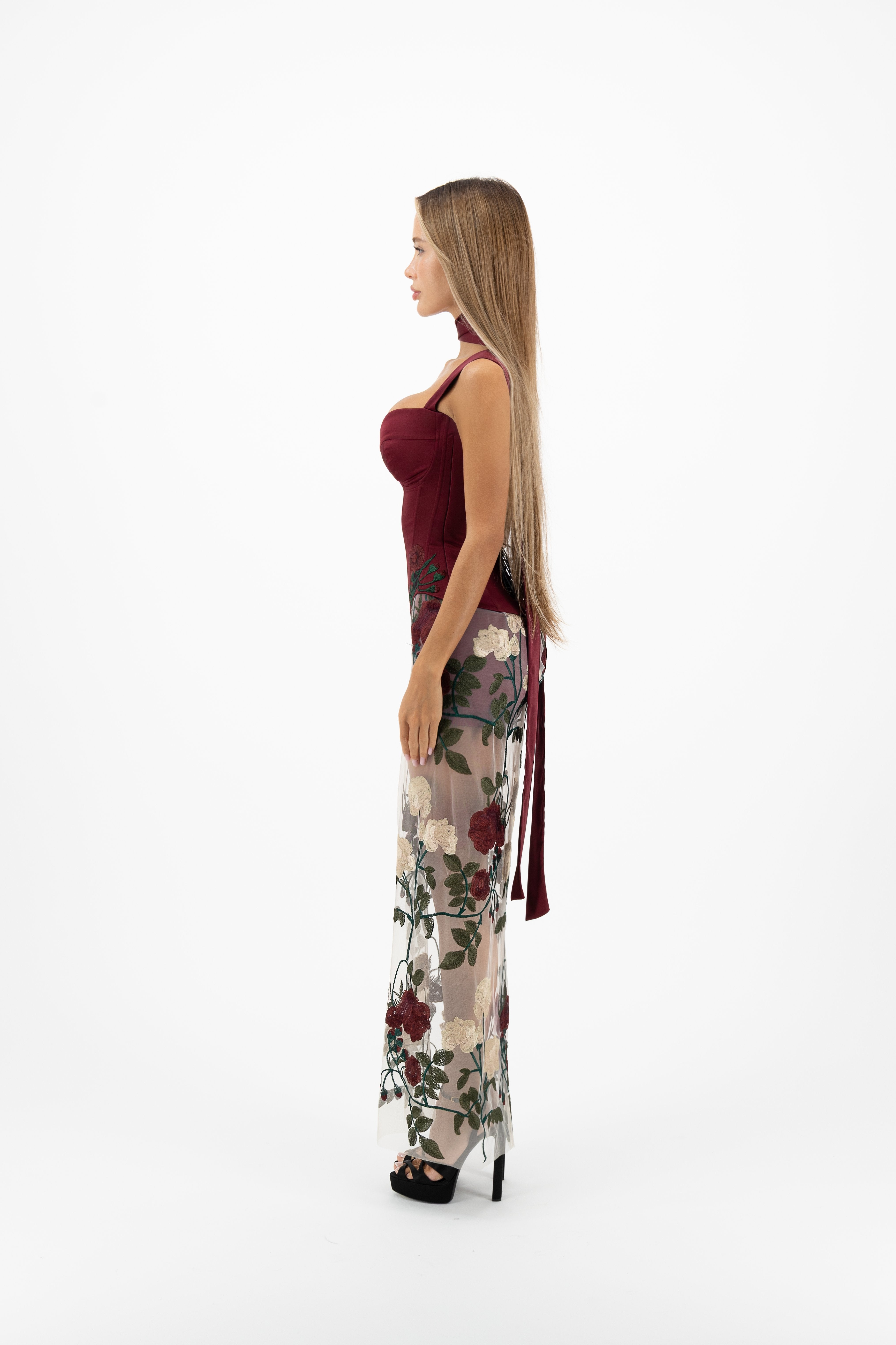 Dolchie Corset Maroon