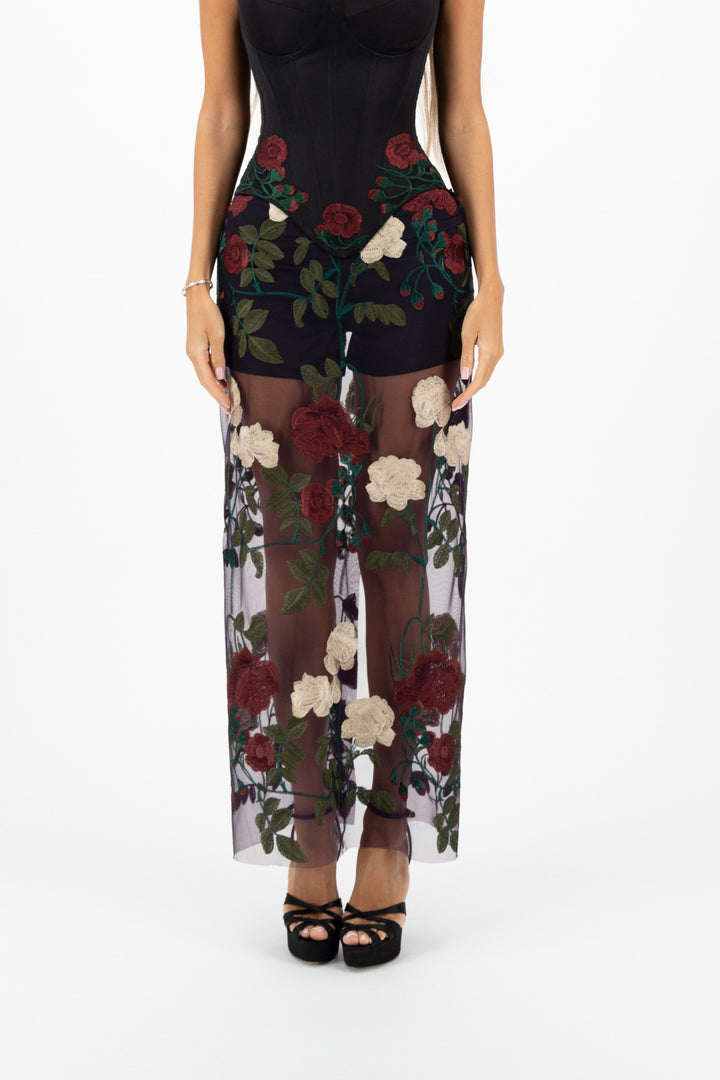 Dolchie Skirt & Shorts Black/Dark Purple Tint