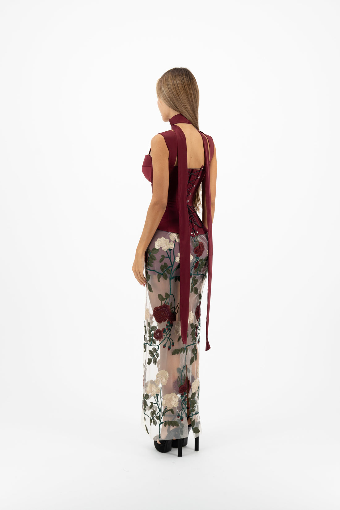 Dolchie Corset Maroon