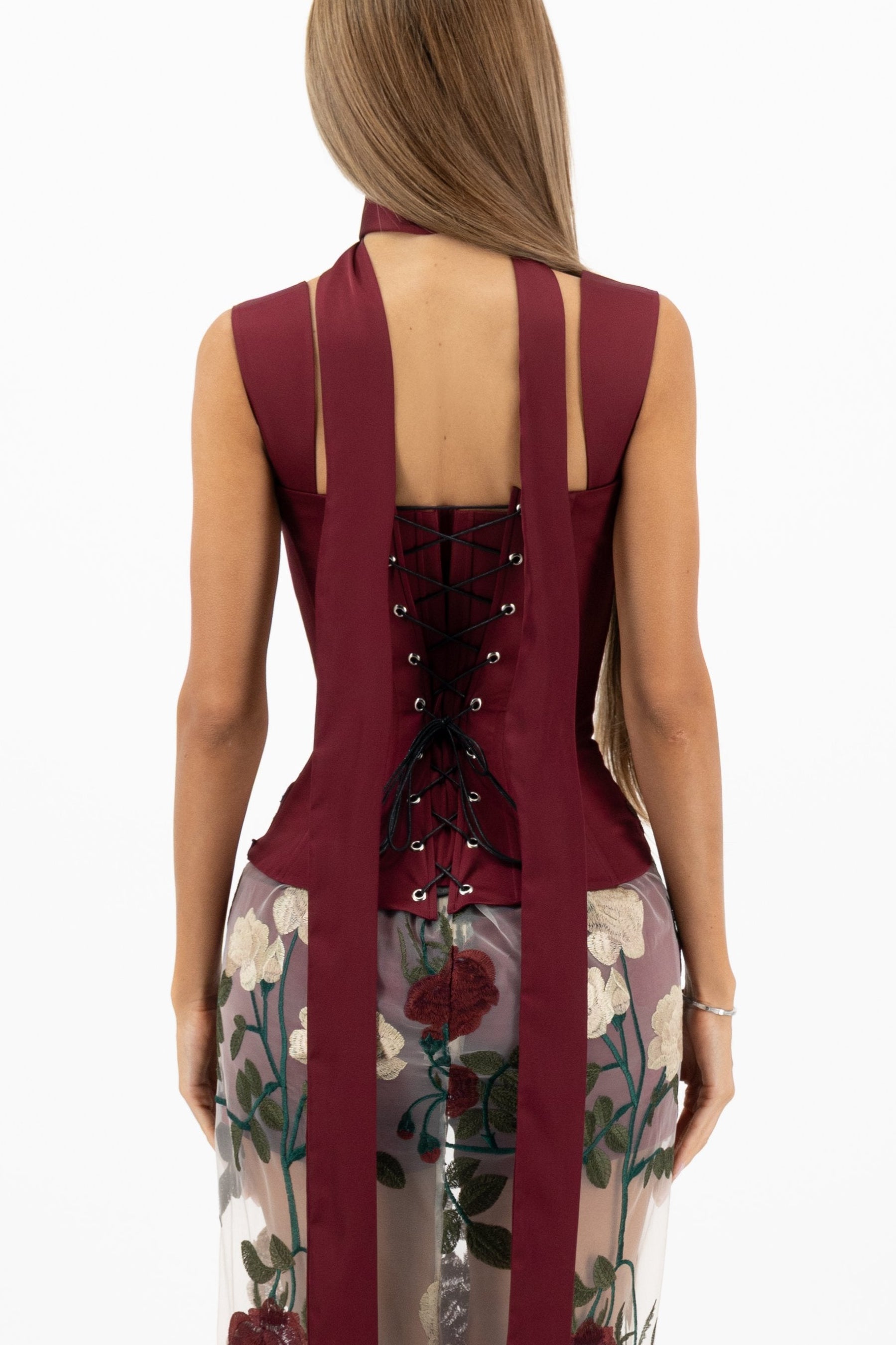 Dolchie Corset Maroon