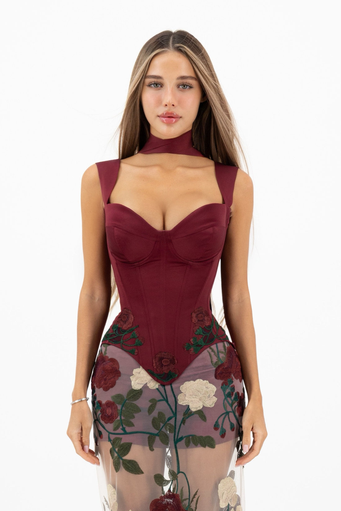 Dolchie Corset Maroon