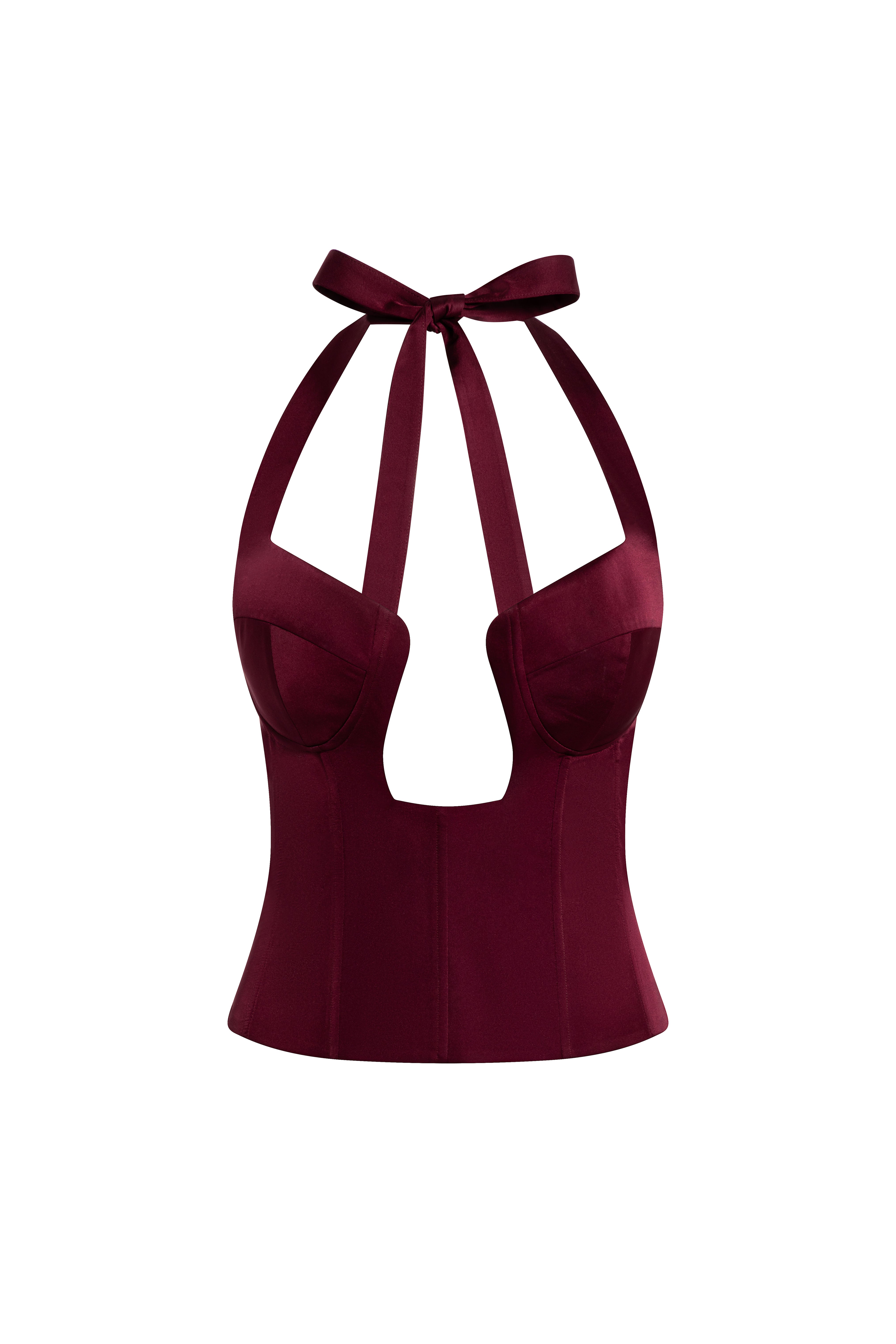 Celeste Corset Maroon