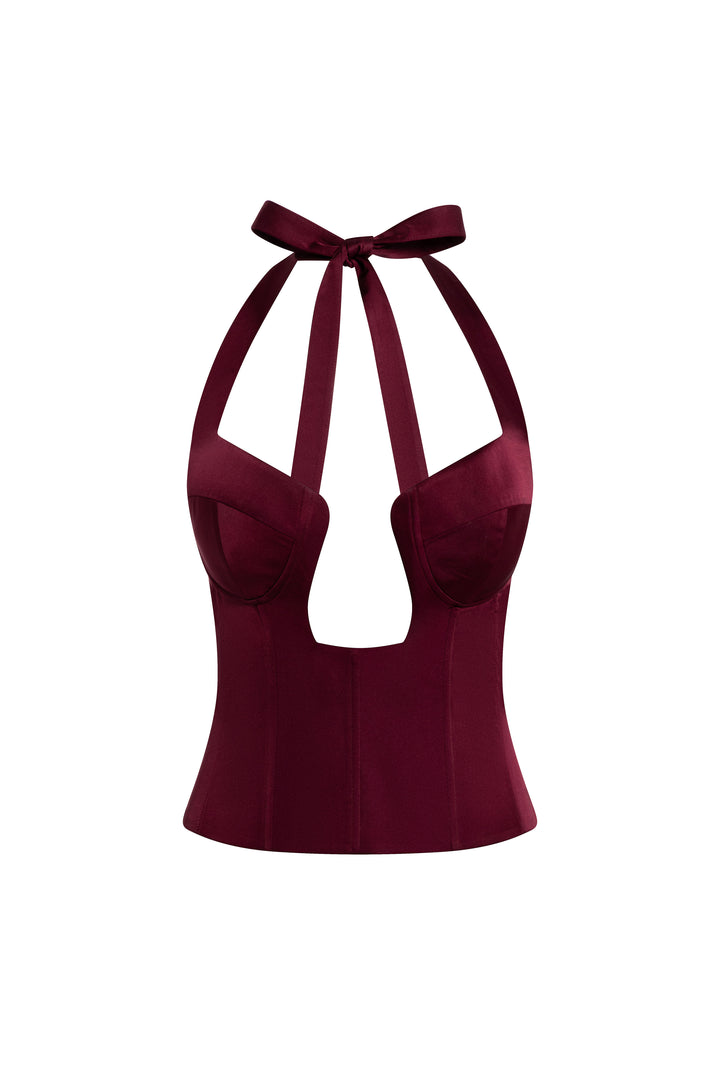 Celeste Corset Maroon
