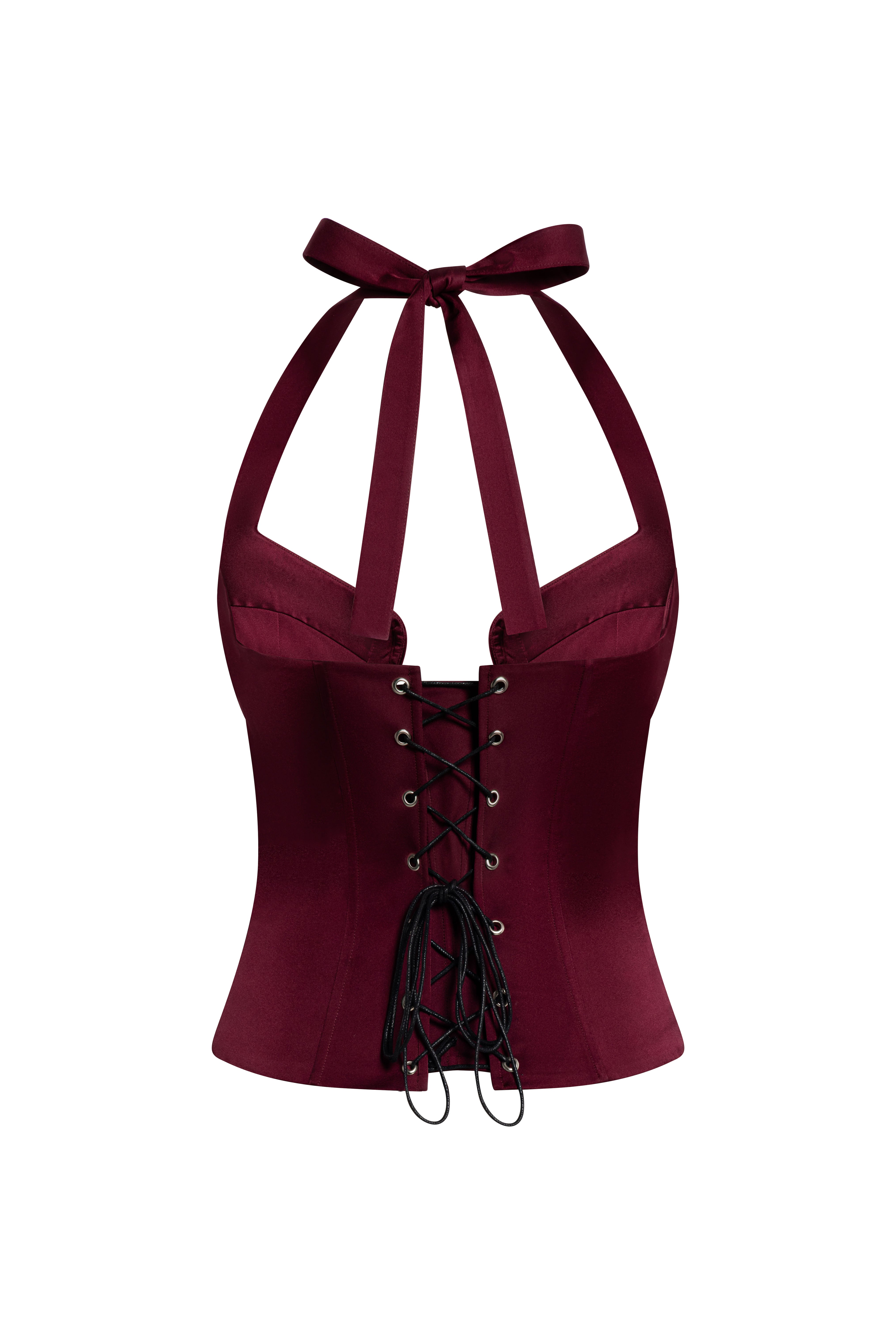 Celeste Corset Maroon