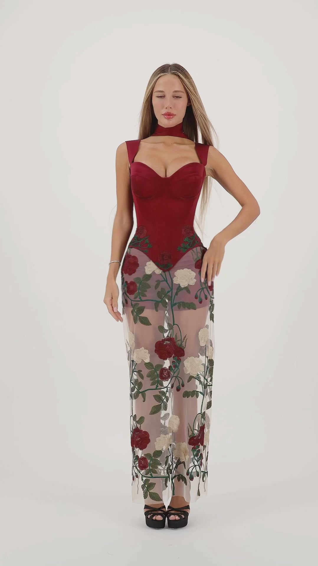 Dolchie Corset Maroon